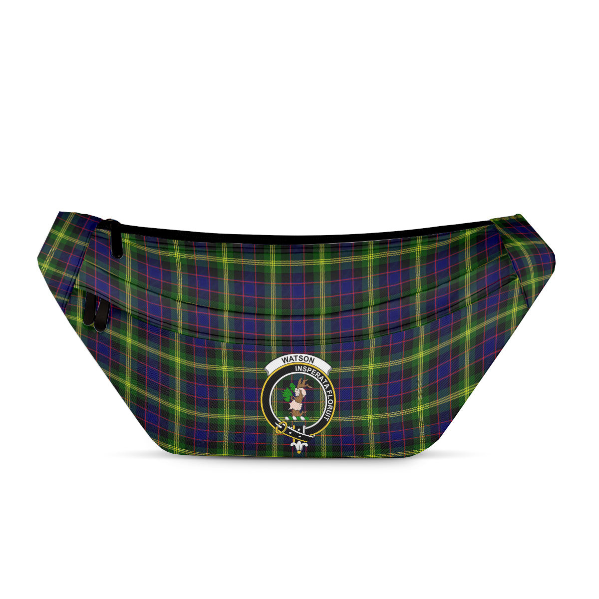 ScotsTee Shop Scottish Watson Modern Clan Crest Tartan Fanny Pack Plaid Waist Bag
