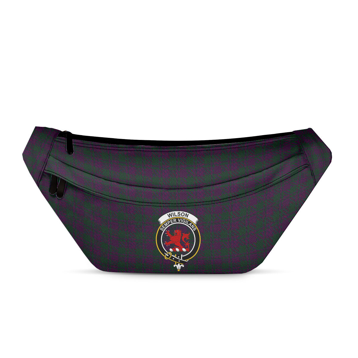 ScotsTee Shop Scottish Wilsons 211 Clan Crest Tartan Fanny Pack Plaid Waist Bag