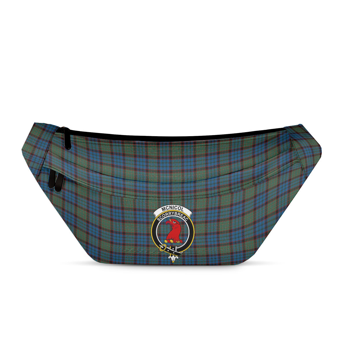 ScotsTee Shop Scottish McNicol Hunting Clan Crest Tartan Fanny Pack Plaid Waist Bag