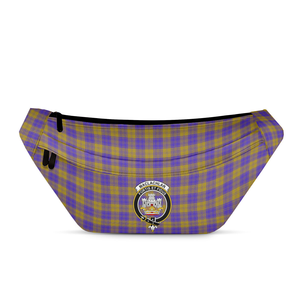 ScotsTee Shop Scottish MacLachlan 5 Clan Crest Tartan Fanny Pack Plaid Waist Bag