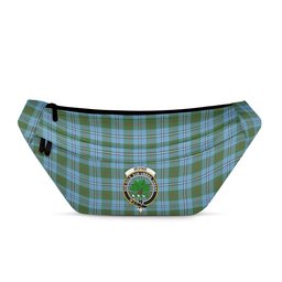 ScotsTee Shop Scottish Irvine of Glentulchan Modern Clan Crest Tartan Fanny Pack Plaid Waist Bag