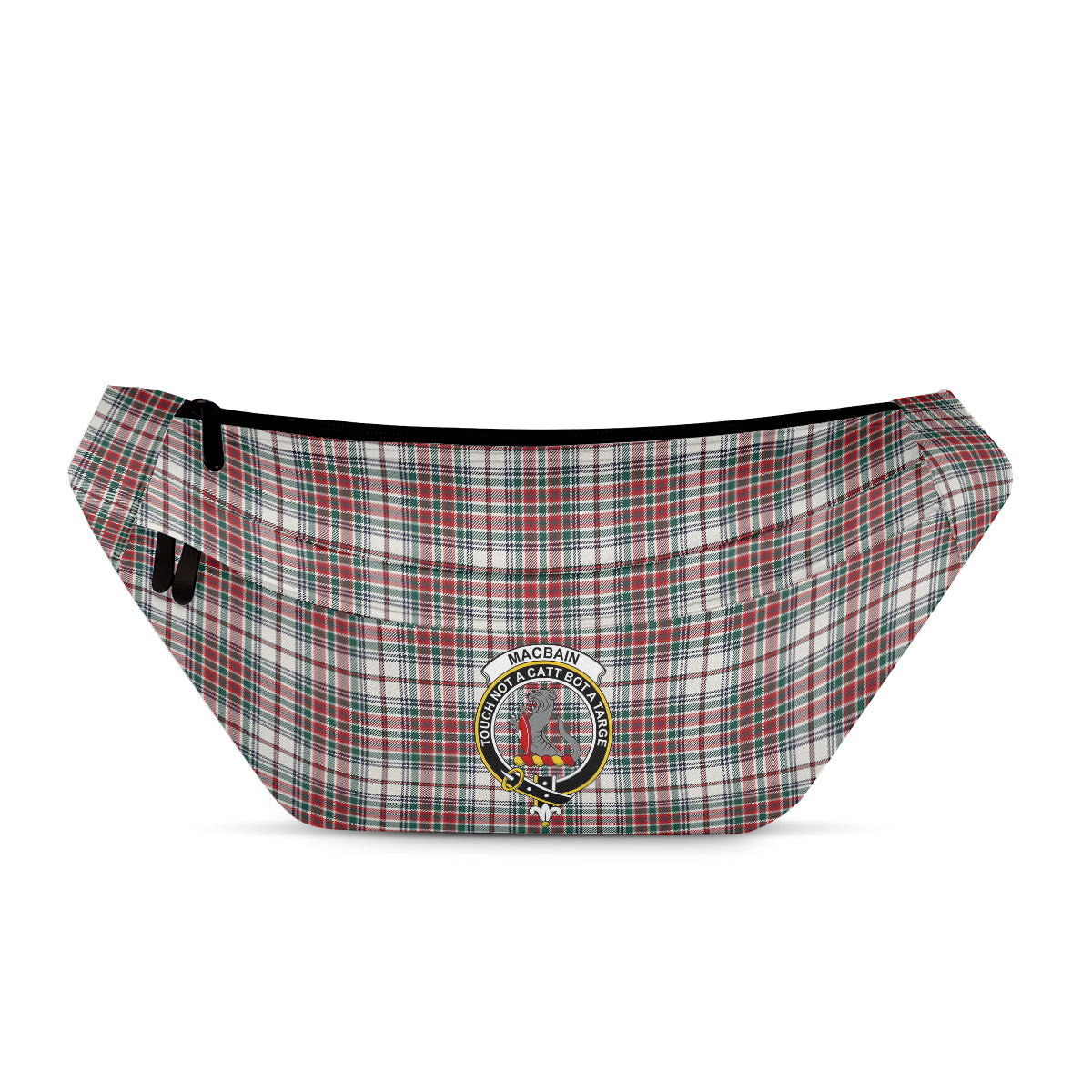 ScotsTee Shop Scottish MacBain Dress Modern Clan Crest Tartan Fanny Pack Plaid Waist Bag