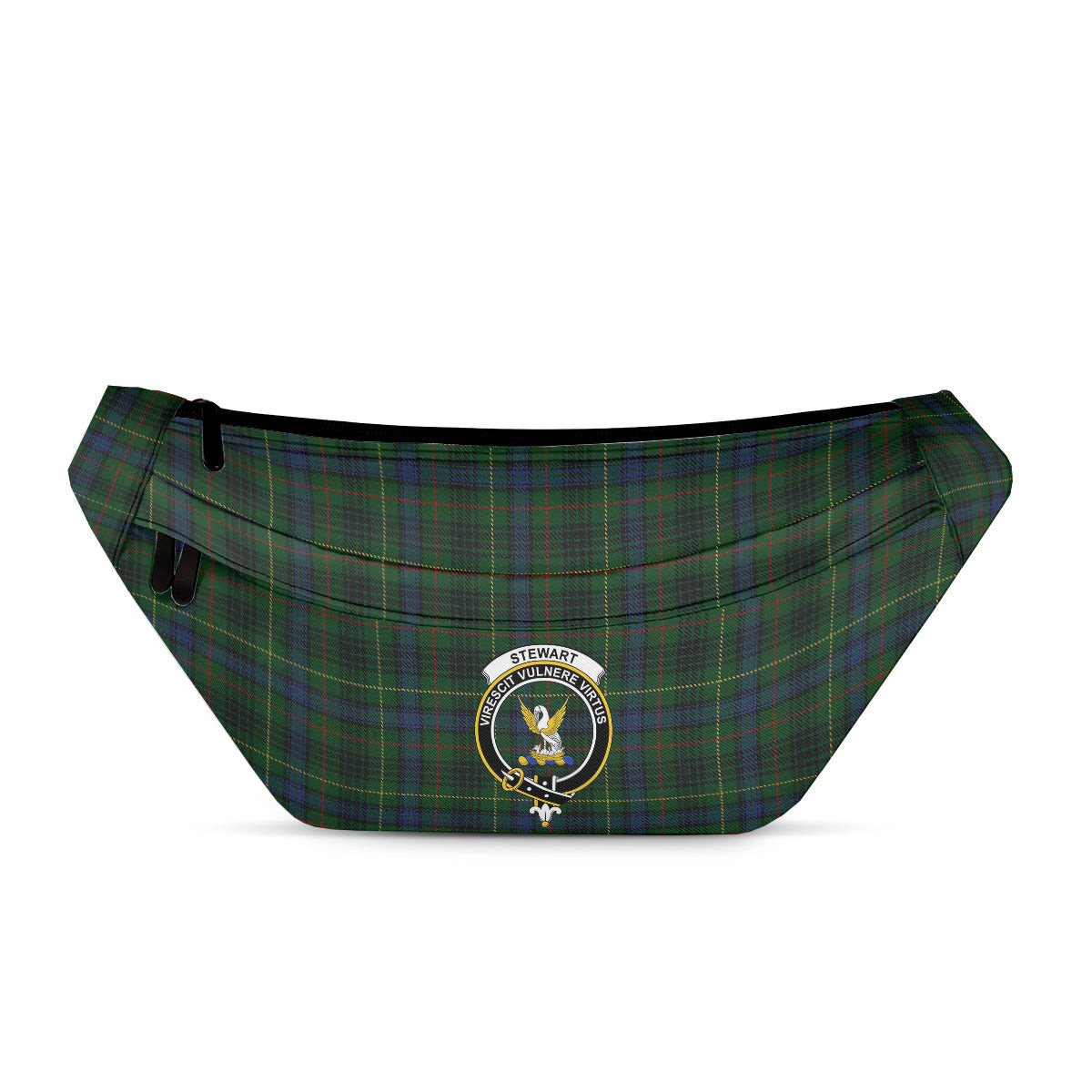 ScotsTee Shop Scottish Stewart Hunting Modern Clan Crest Tartan Fanny Pack Plaid Waist Bag