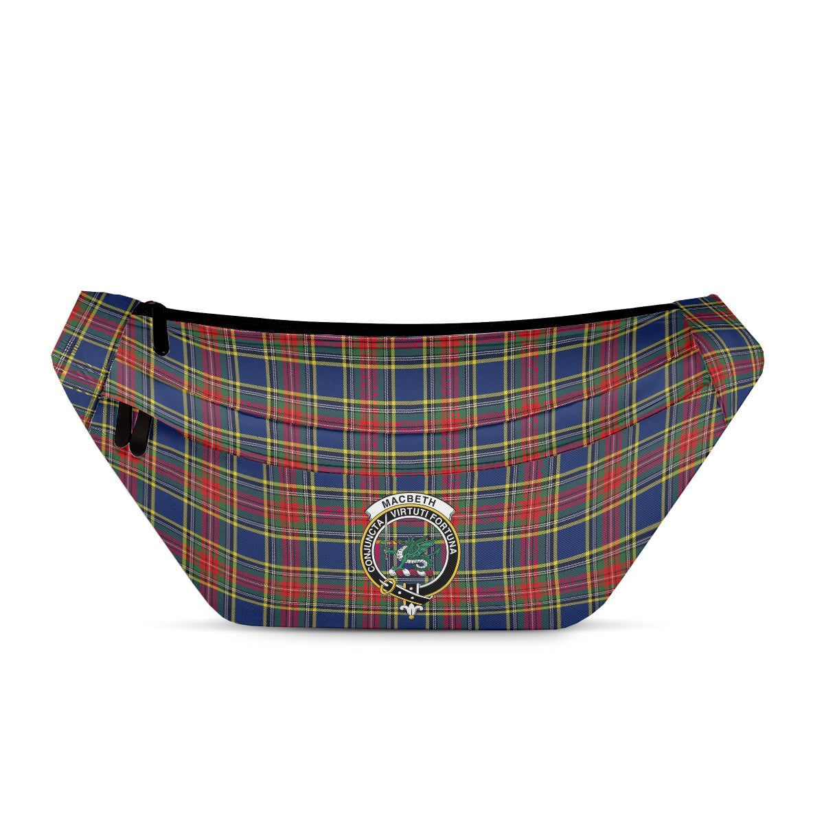 ScotsTee Shop Scottish MacBeth Modern Clan Crest Tartan Fanny Pack Plaid Waist Bag