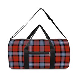 ScotsTee Shop Scottish Baillie of Polkemmet Red Ancient Crest Tartan Travel Bags