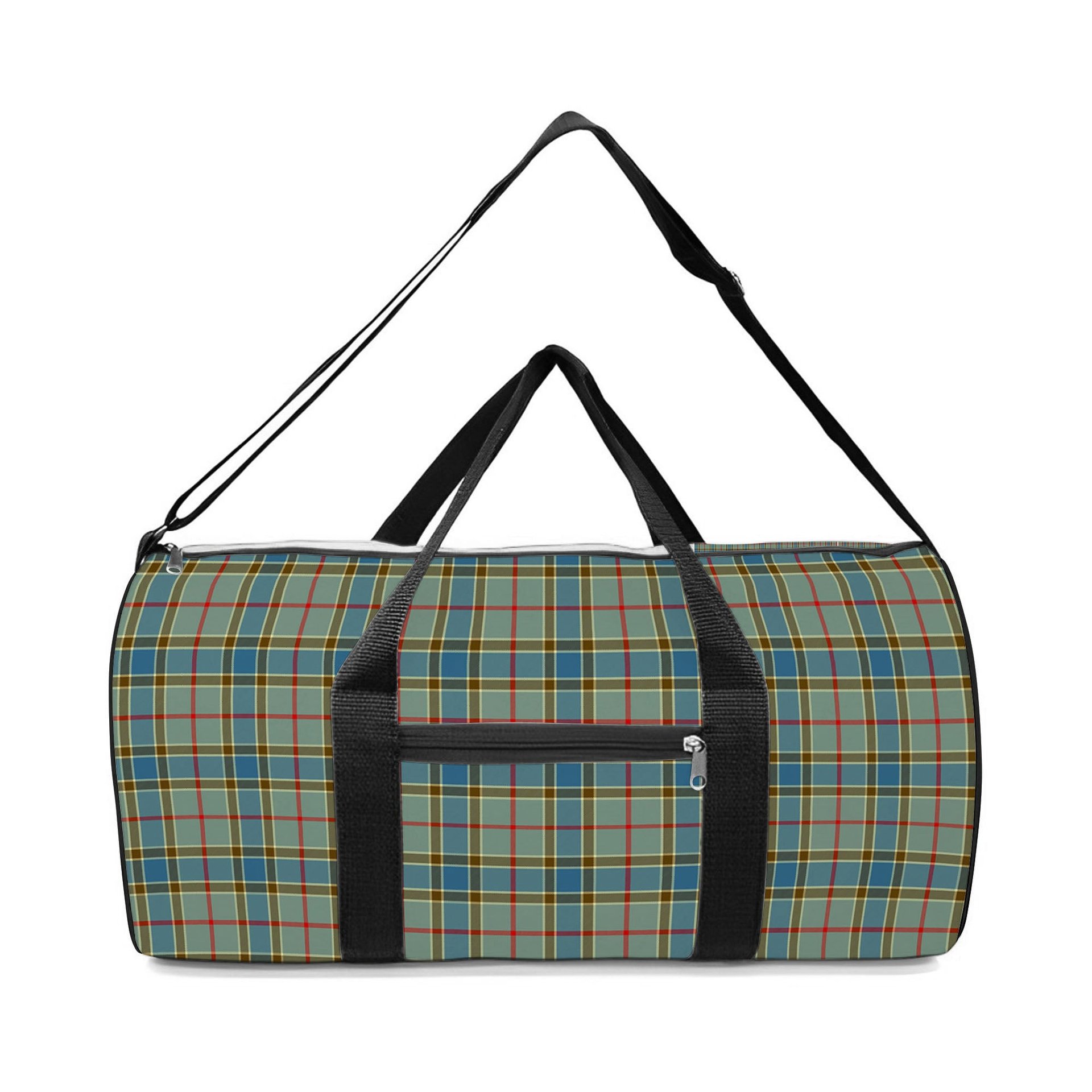 ScotsTee Shop Scottish Balfour Blue Crest Tartan Travel Bags