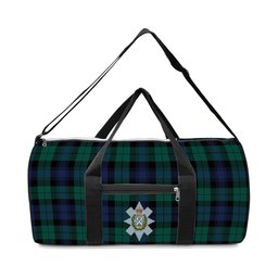 ScotsTee Shop Scottish Black Watch Large Sett Modern Crest Tartan Travel Bags