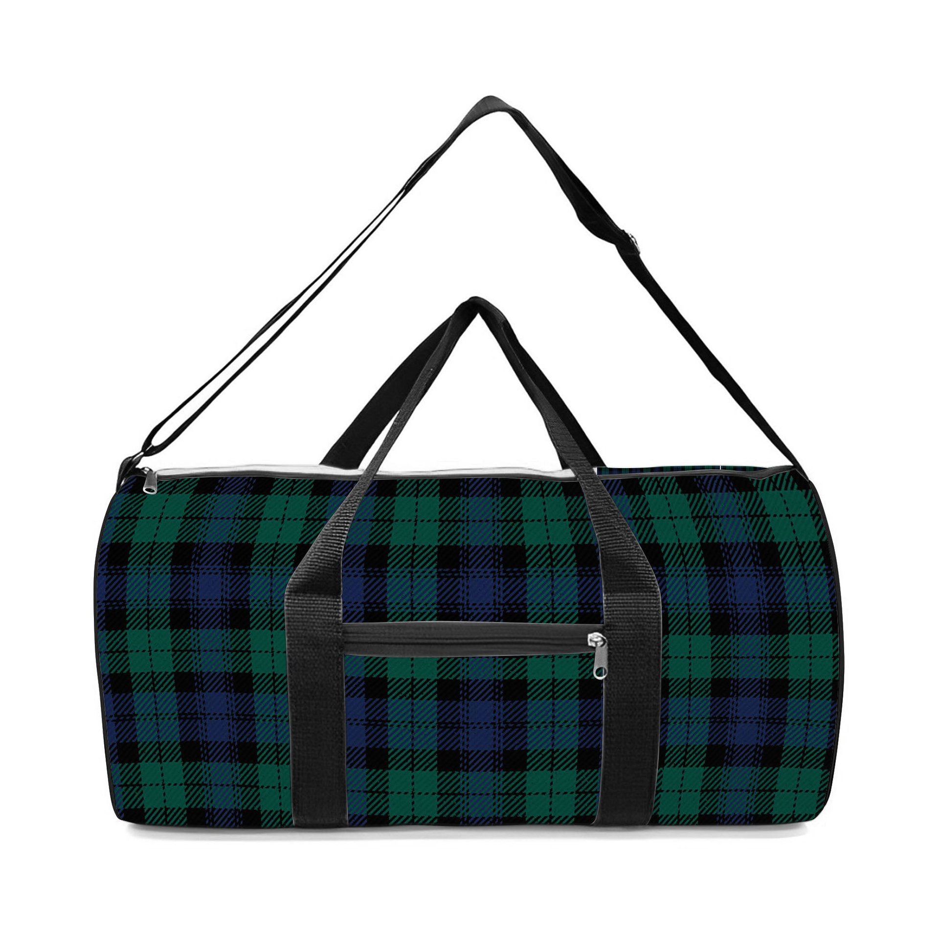 ScotsTee Shop Scottish Black Watch Large Sett Modern Crest Tartan Travel Bags