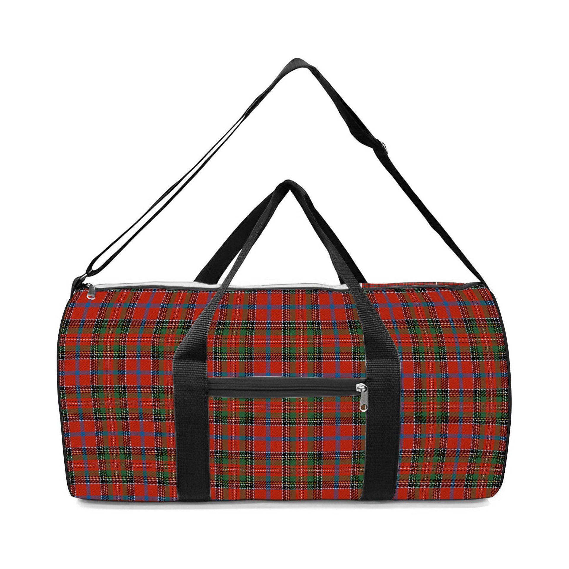 ScotsTee Shop Scottish Brown of Castledean (Broun of Castledean) Ancient Crest Tartan Travel Bags