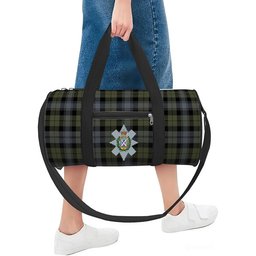 ScotsTee Shop Scottish Black Watch Large Sett Ancient Crest Tartan Travel Bags
