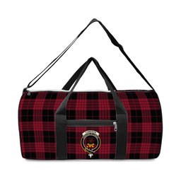 ScotsTee Shop Scottish Cameron Black and Red Modern Crest Tartan Travel Bags