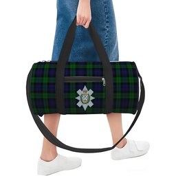 ScotsTee Shop Scottish Black Watch Crest Tartan Travel Bags