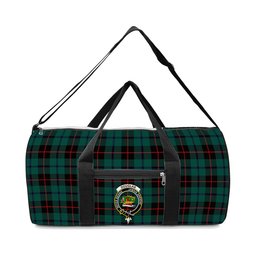 ScotsTee Shop Scottish Douglas Black Modern Crest Tartan Travel Bags
