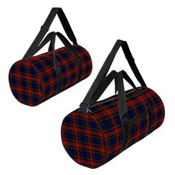 ScotsTee Shop Scottish Clark (Lion) Red Crest Tartan Travel Bags