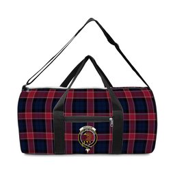 ScotsTee Shop Scottish Graham of Menteith Red Modern Crest Tartan Travel Bags