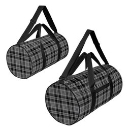 ScotsTee Shop Scottish Drummond Grey Modern Crest Tartan Travel Bags