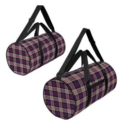 ScotsTee Shop Scottish MacDonald Pattern of Plaids Crest Tartan Travel Bags