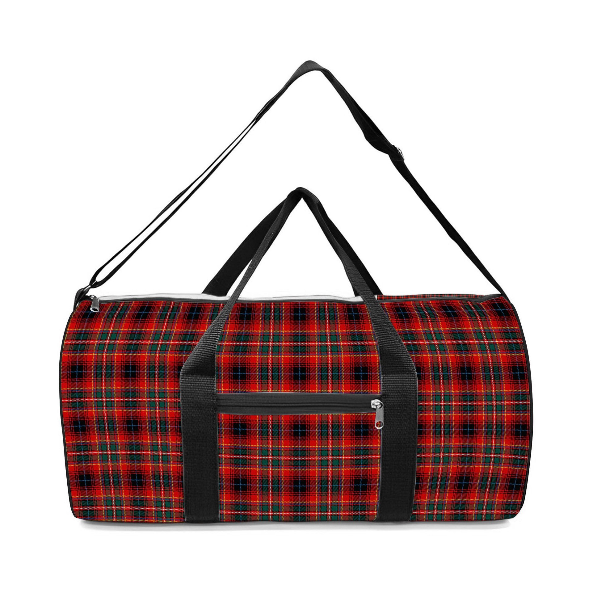 ScotsTee Shop Scottish Innes Red Modern Crest Tartan Travel Bags
