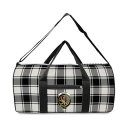 ScotsTee Shop Scottish MacFie Black & White Ancient Crest Tartan Travel Bags