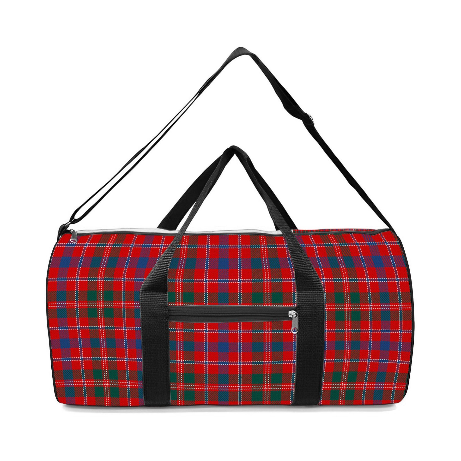 ScotsTee Shop Scottish MacDonald of Glenaladale Modern Crest Tartan Travel Bags