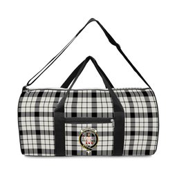 ScotsTee Shop Scottish MacFarlane Black White Modern Crest Tartan Travel Bags