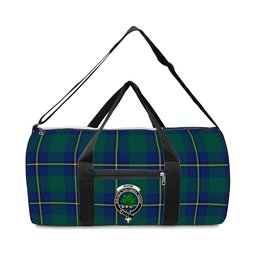 ScotsTee Shop Scottish Irvine of Bonshaw Modern Crest Tartan Travel Bags