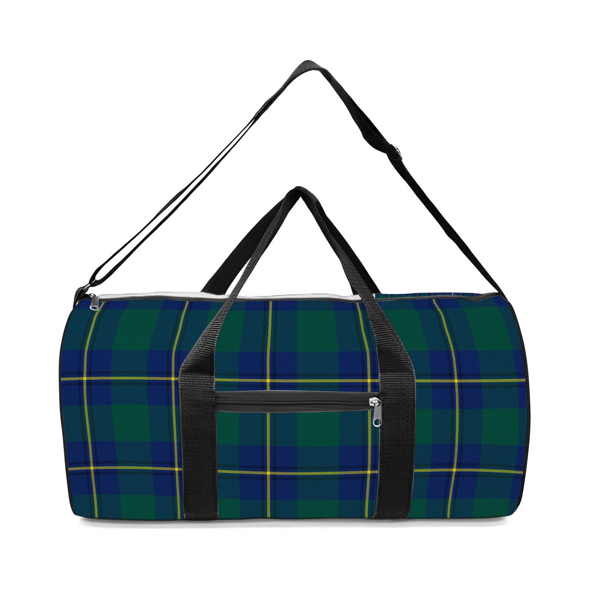 ScotsTee Shop Scottish Irvine of Bonshaw Modern Crest Tartan Travel Bags