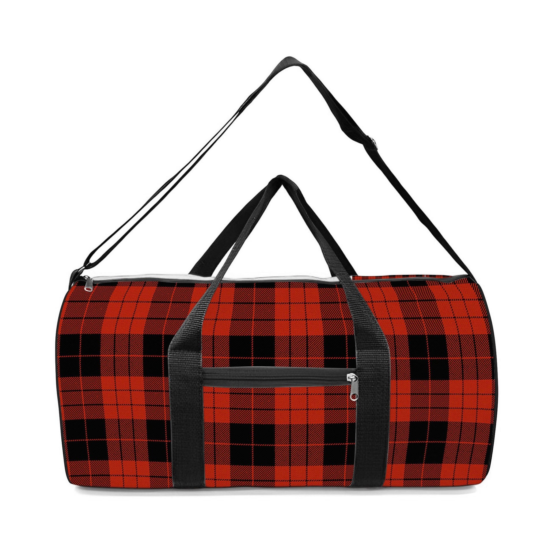 ScotsTee Shop Scottish MacLeod Black and Red Ancient Crest Tartan Travel Bags