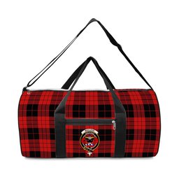 ScotsTee Shop Scottish MacLeod Black and Red Modern Crest Tartan Travel Bags