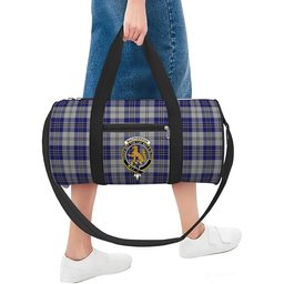 ScotsTee Shop Scottish MacPherson Dress Blue Crest Tartan Travel Bags