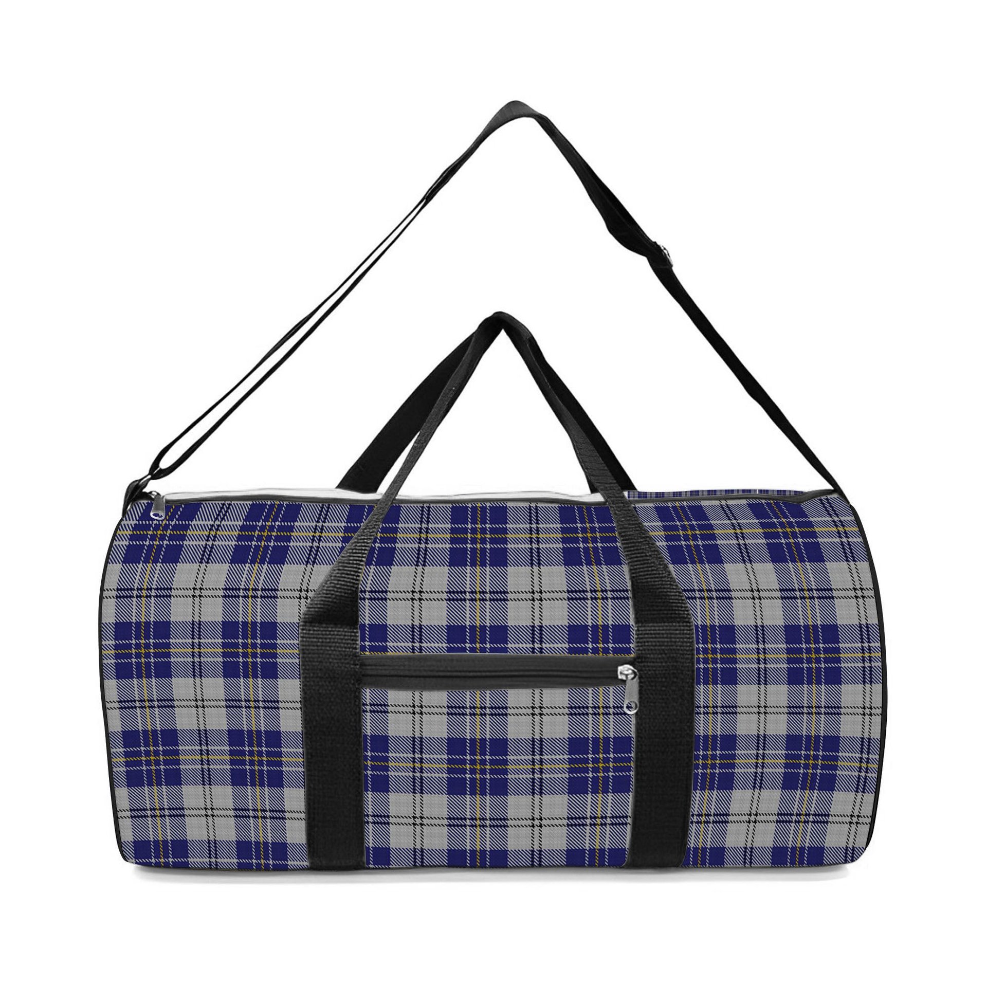ScotsTee Shop Scottish MacPherson Dress Blue Crest Tartan Travel Bags