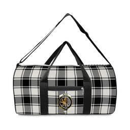 ScotsTee Shop Scottish McFie Black & White Ancient Crest Tartan Travel Bags