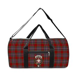 ScotsTee Shop Scottish McFarland Red Crest Tartan Travel Bags