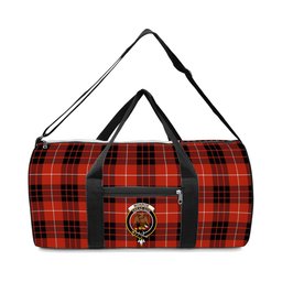ScotsTee Shop Scottish Monroe Black and Red Ancient Crest Tartan Travel Bags