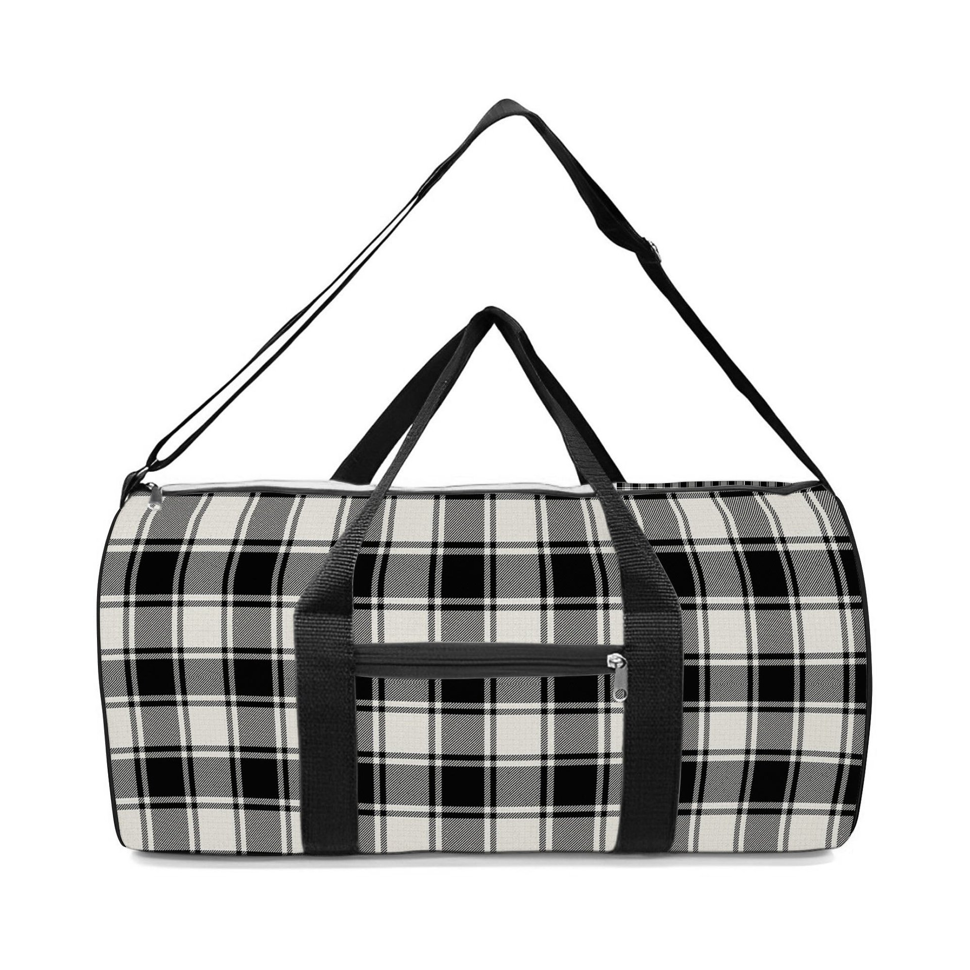 ScotsTee Shop Scottish McPhee B&W Modern Crest Tartan Travel Bags