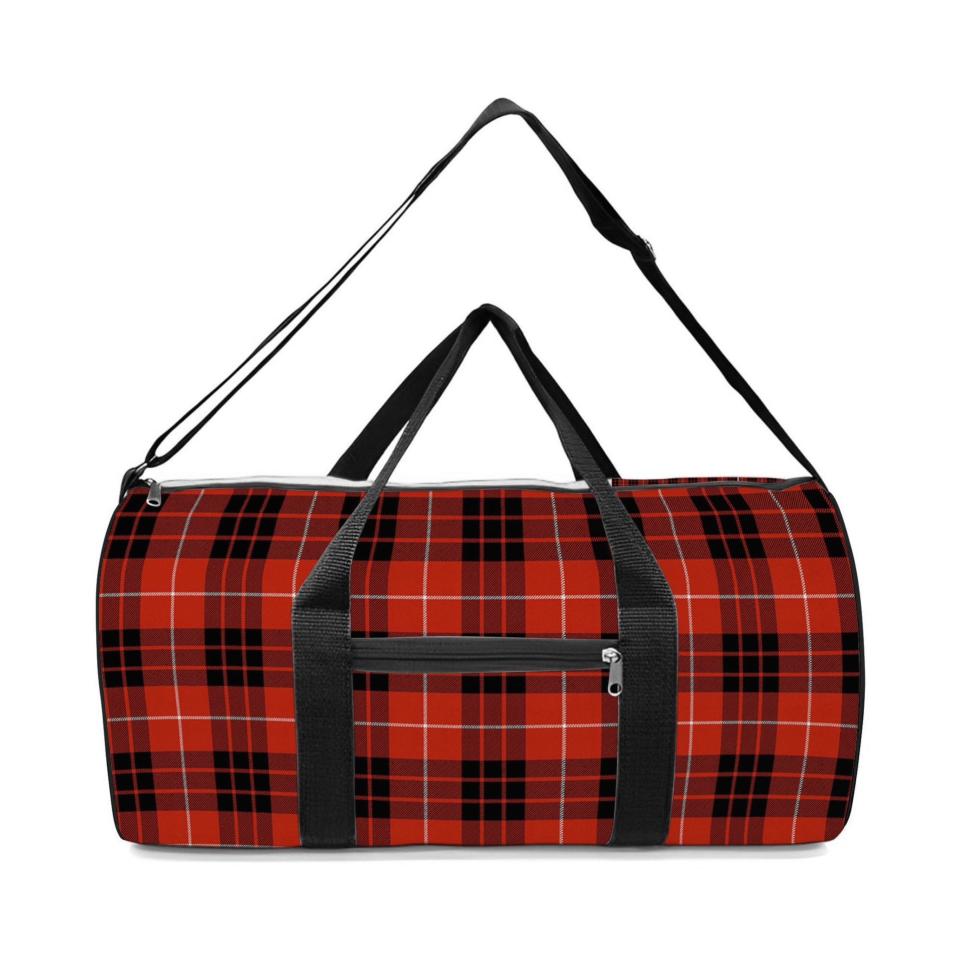 ScotsTee Shop Scottish Munro Black and Red Ancient Crest Tartan Travel Bags
