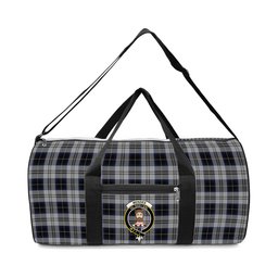 ScotsTee Shop Scottish Menzies Black Dress Crest Tartan Travel Bags