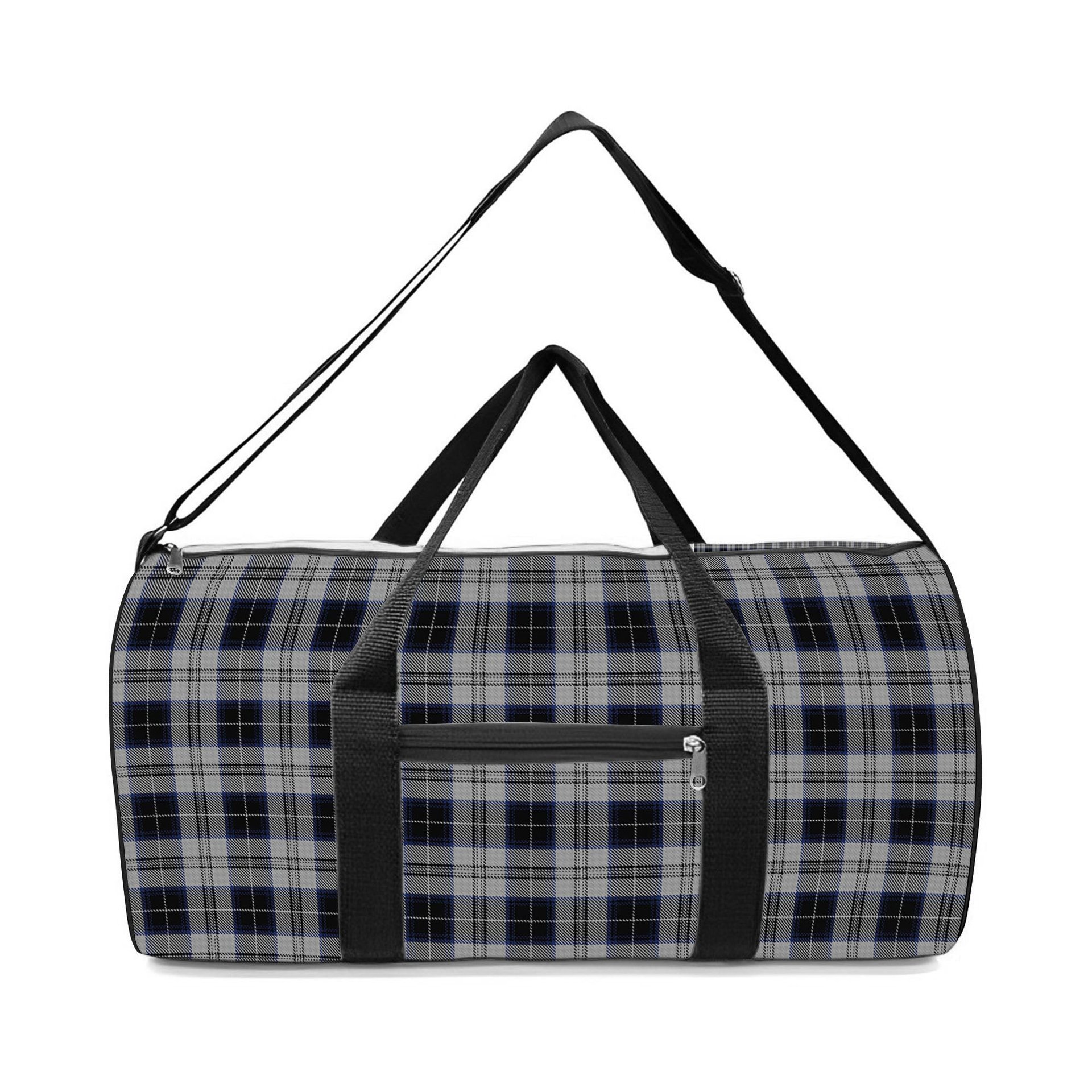 ScotsTee Shop Scottish Menzies Black Dress Crest Tartan Travel Bags