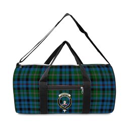ScotsTee Shop Scottish Stevenson Hunting Red Stripe Crest Tartan Travel Bags