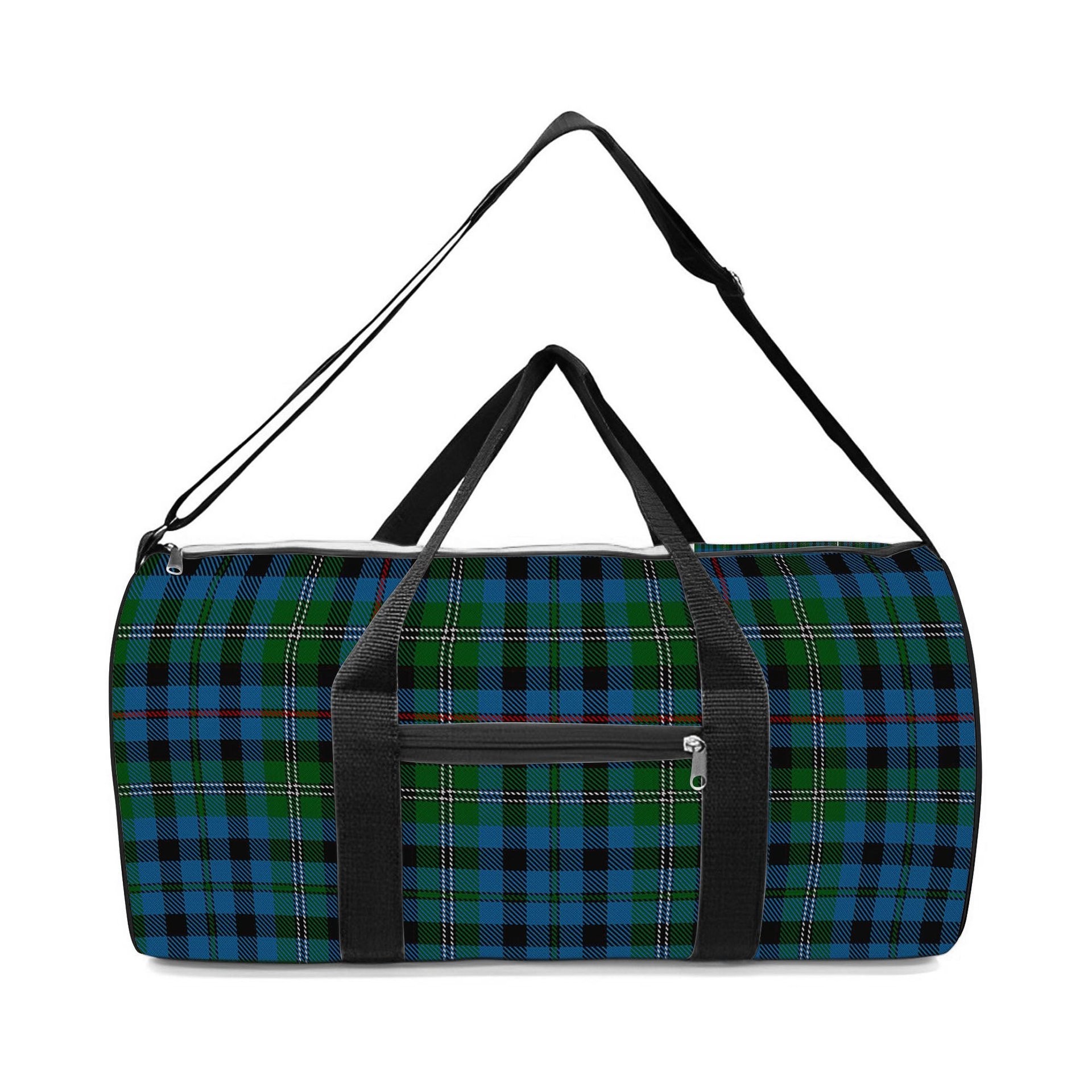 ScotsTee Shop Scottish Stevenson Hunting Red Stripe Crest Tartan Travel Bags