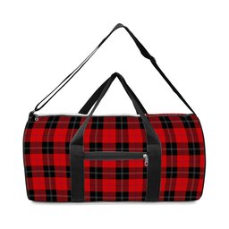 ScotsTee Shop Scottish Ramsay of Dalhousie (Ramsay Red) Modern Crest Tartan Travel Bags