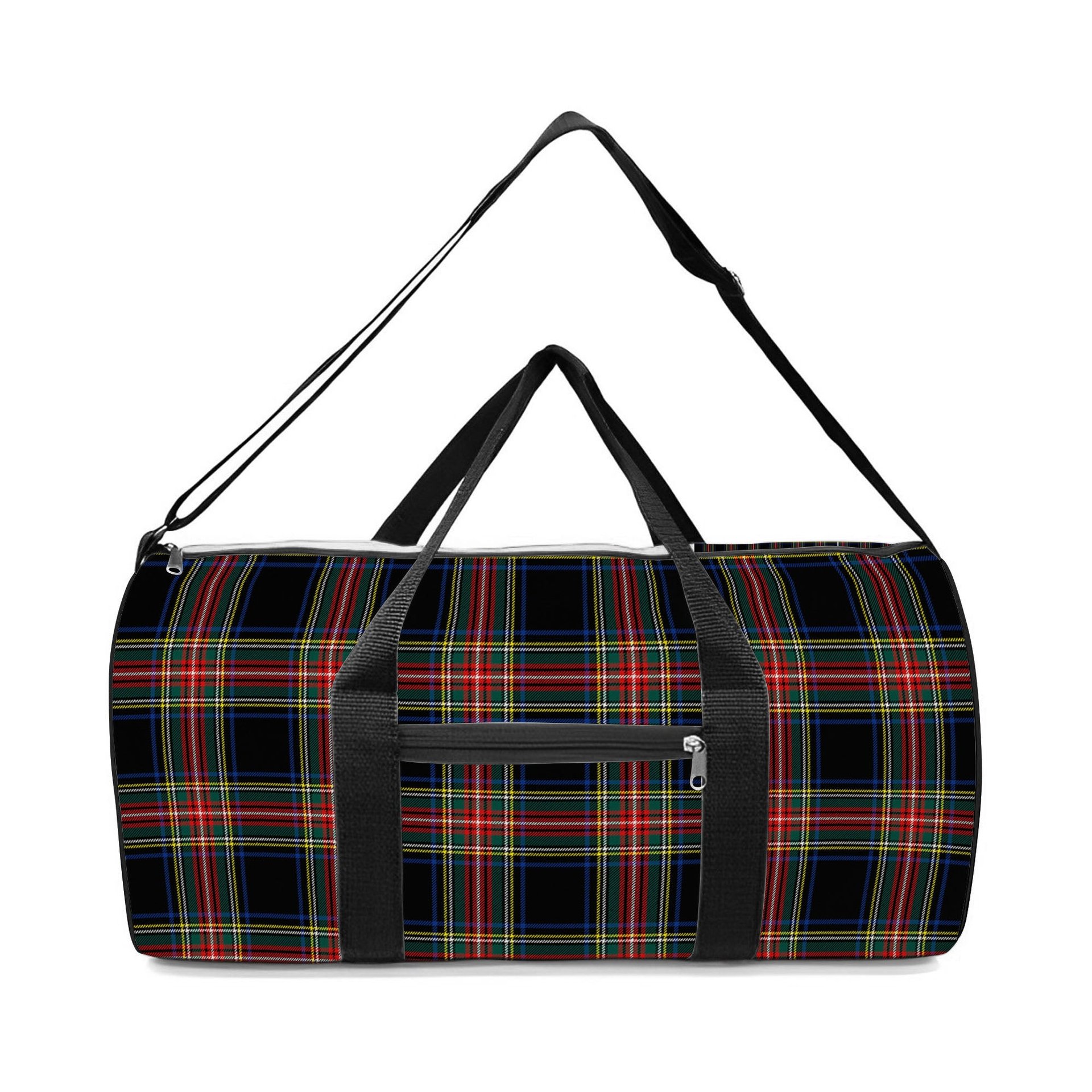 ScotsTee Shop Scottish Stewart Black Modern Crest Tartan Travel Bags