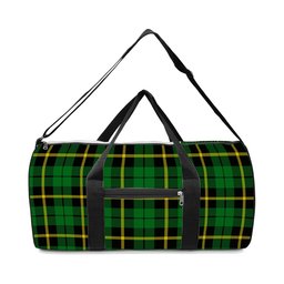 ScotsTee Shop Scottish Wallace Hunting Green Crest Tartan Travel Bags