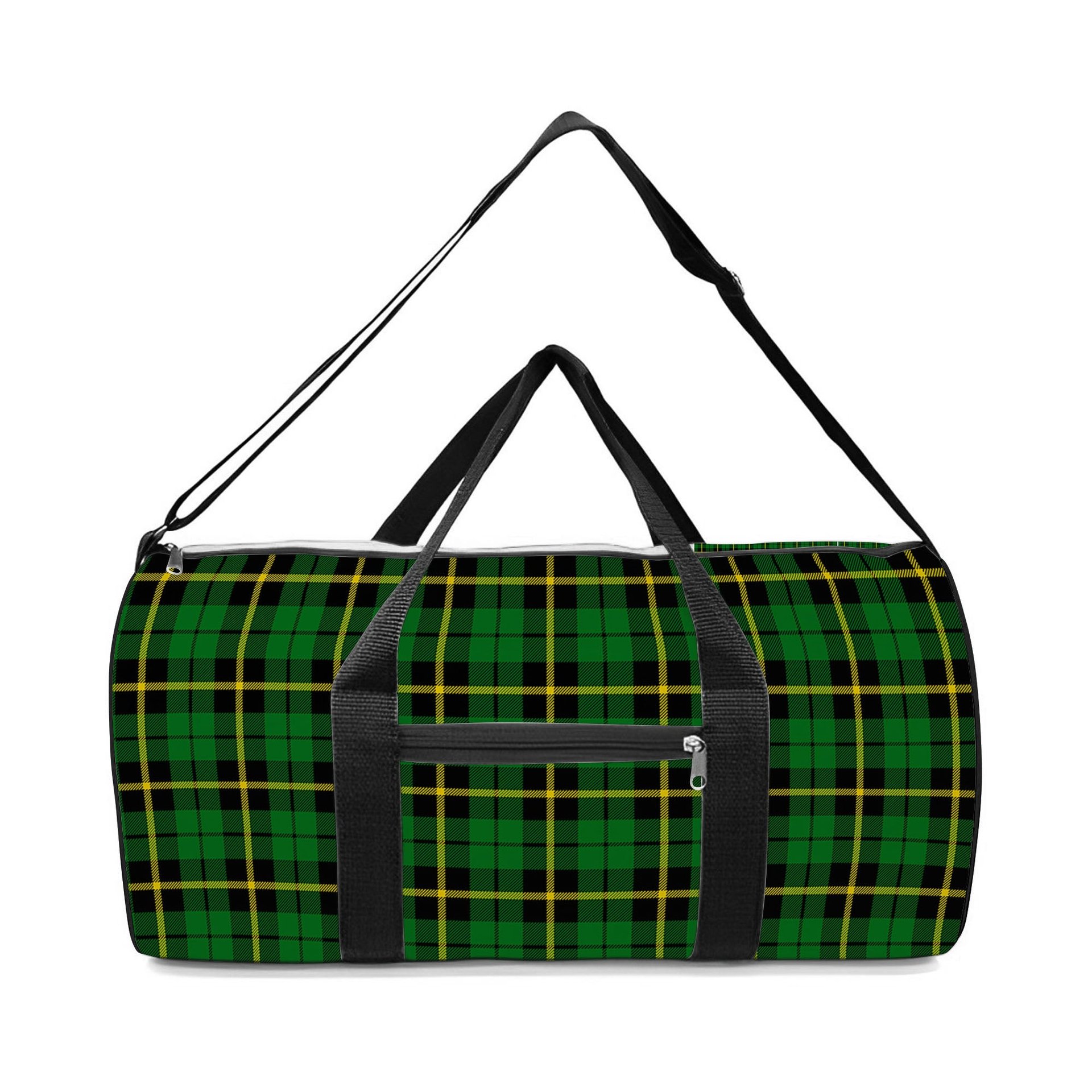 ScotsTee Shop Scottish Wallace Hunting - Green Crest Tartan Travel Bags