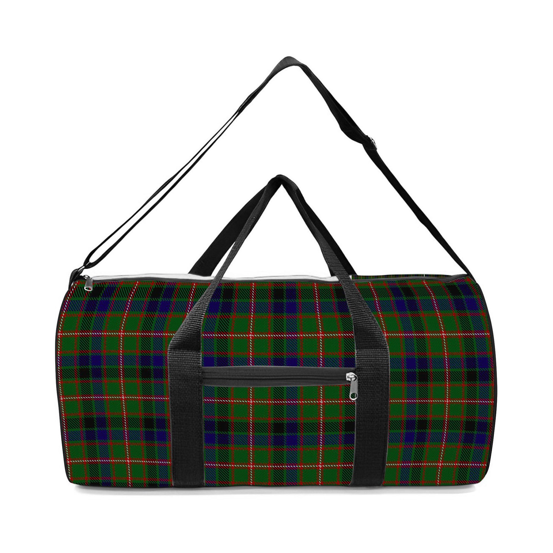 ScotsTee Shop Scottish Reid Green Crest Tartan Travel Bags