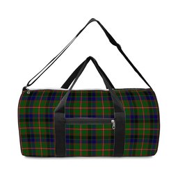 ScotsTee Shop Scottish Reid Green Crest Tartan Travel Bags