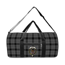 ScotsTee Shop Scottish Scott Black and White Crest Tartan Travel Bags