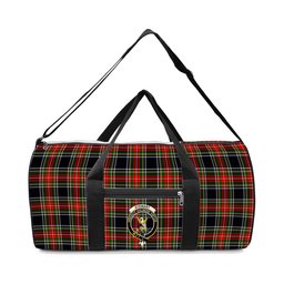 ScotsTee Shop Scottish Stewart High Stewards (Stewart Black) Crest Tartan Travel Bags