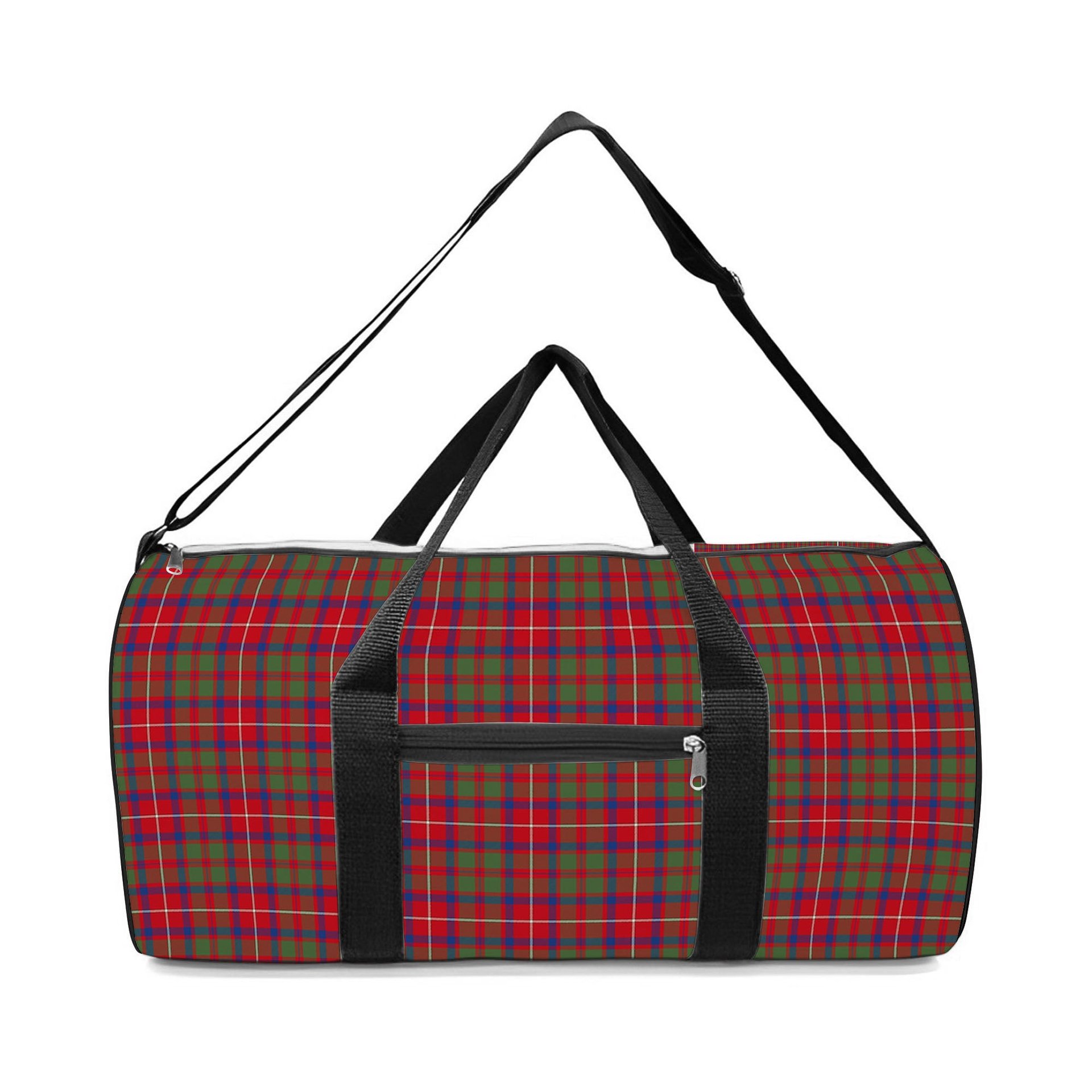 ScotsTee Shop Scottish Shaw Red Modern Crest Tartan Travel Bags
