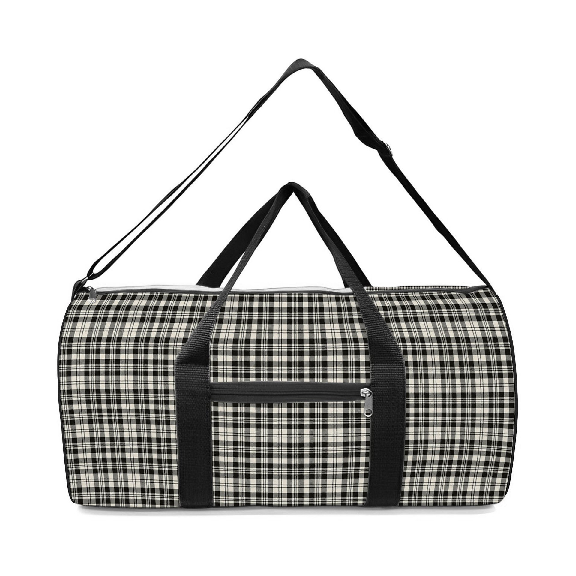 ScotsTee Shop Scottish Scott Black and White Ancient Crest Tartan Travel Bags